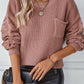 CWOSWL2882_SOLID POCKET PULLOVER KNIT SWEATER