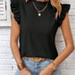 Shirts Women’s Round Neck Ruffled Sleeve RCDQ00380