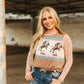 LARIAT Shirt LACE L/S *DUSTY ROSE mesh top