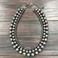 739055, Handmade17" 3-strand Oval/Round Navajo Bead Necklace