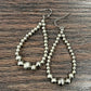 725039, 2" Handmade Silver Navajo Earrings