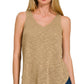 Shirts Women’s V Neck Sleeveless Cami Top HT-2358YV