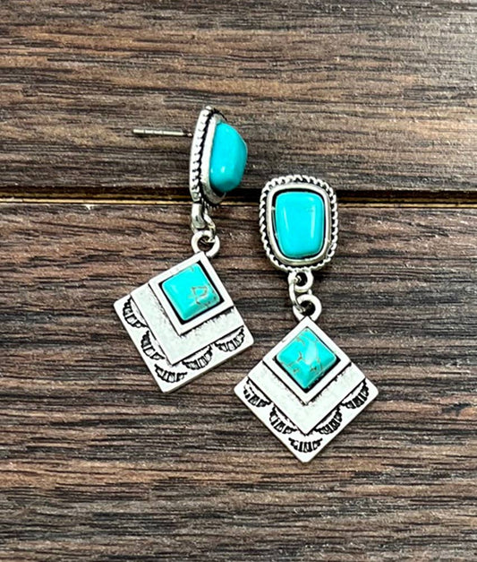 Turquoise Post Earrings 724191