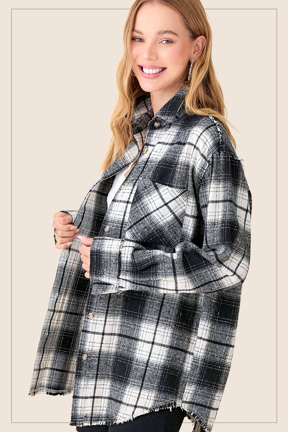 Outerwear Women’s Mineral Washed Button Down SRT1370