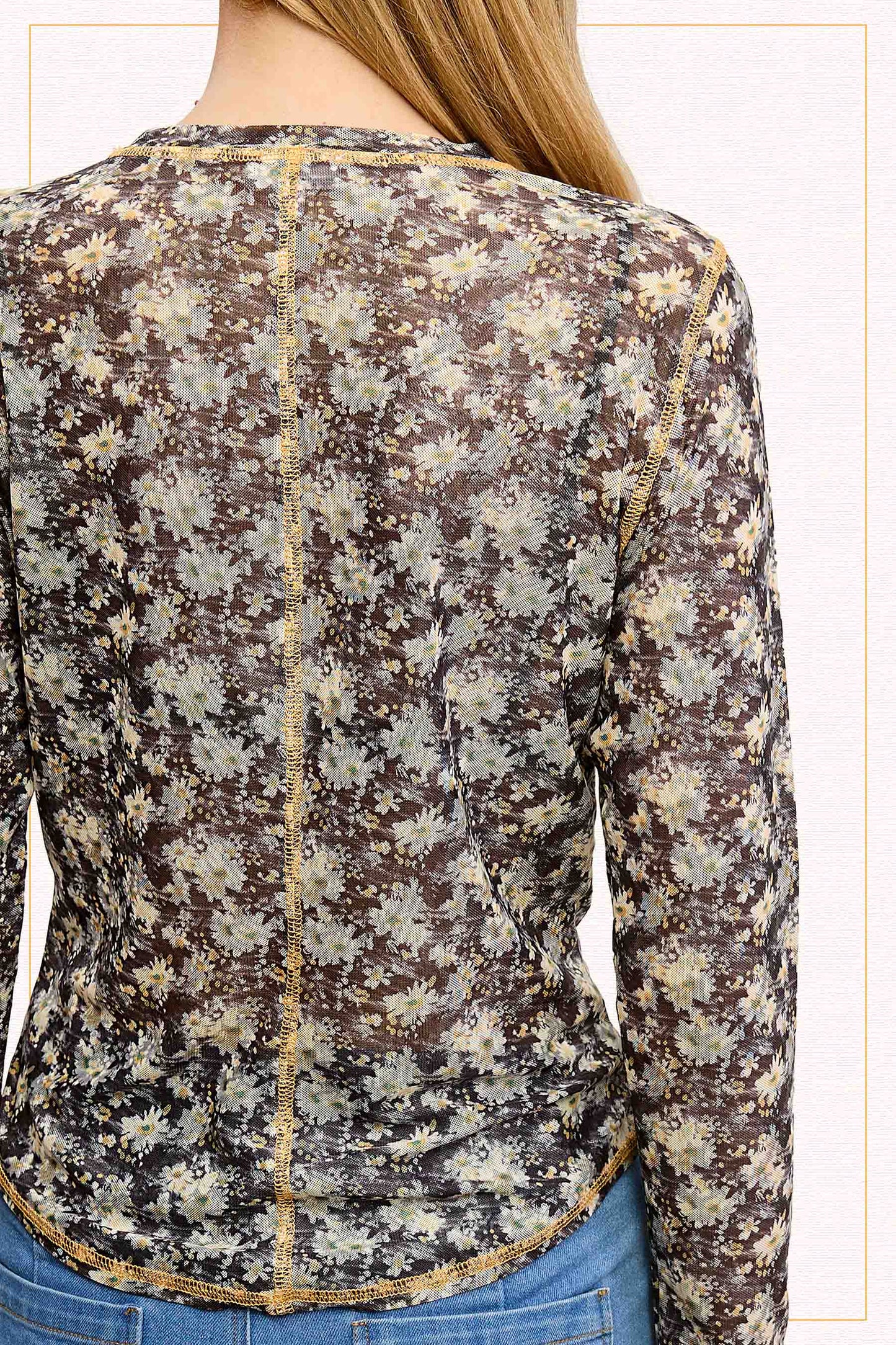 JCT7701-Floral Layer Top