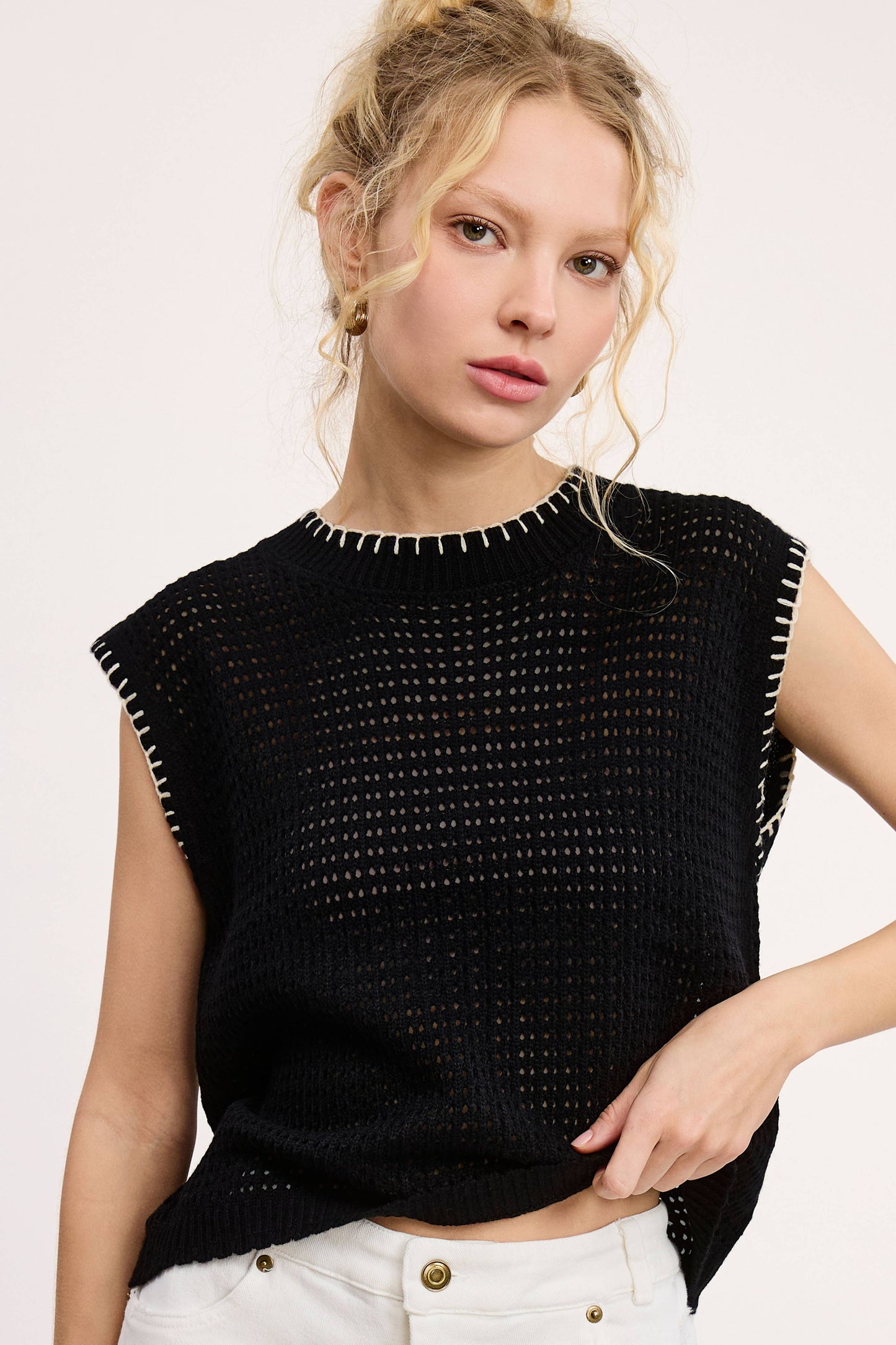 Sweater Vest MDS3597 Outerwear women’s