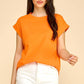 T1478D Short Sleeve Solid Top