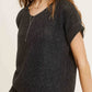 MCS3580-Soft Lightweight Loose Fit Textured Pullover Sweater