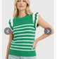 55961 Shirt Women’s Ruffle Sleeve Sweater Top