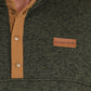 Men’s Pullover Cinch olive 1/4 snap sweater outerwear MWK1534009
