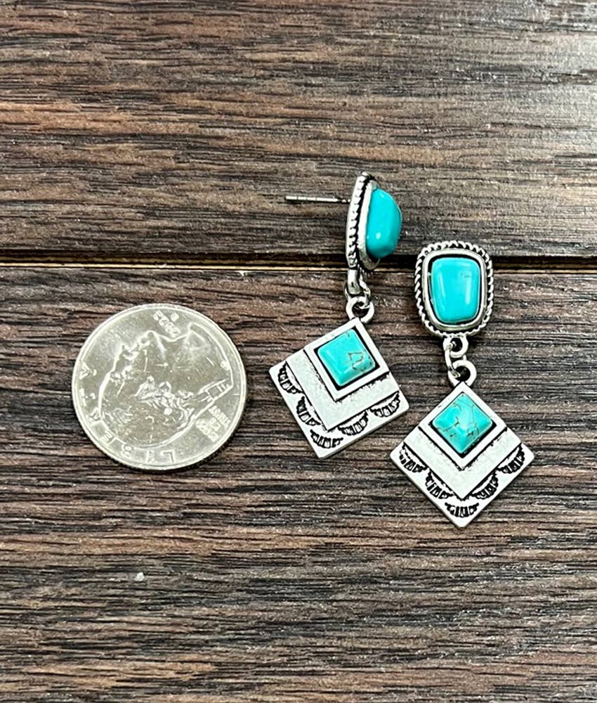 Turquoise Post Earrings 724191