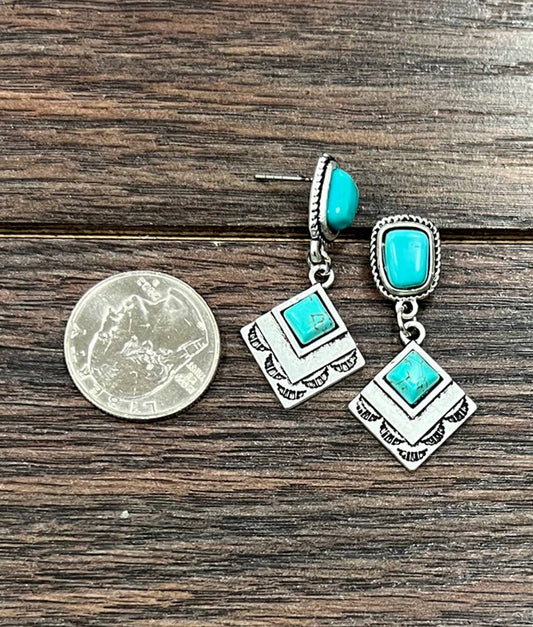 Turquoise Post Earrings 724191