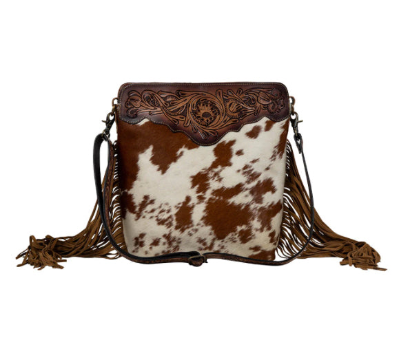 Purses Artesia Way Fringed Hand-Tooled Bag S-7323
