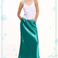 JDP4232-Dressy Satin Long Panel Silhouette Skirt