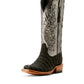 Boots Women’s Ariat Futurity Silk  Black Caiman Sueded 10053721