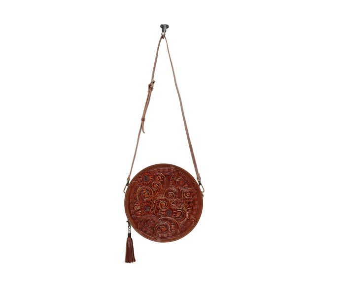 Purses Myra Bag CRIMSON ORCHID ROUND BAG S-6539