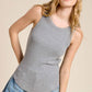 Shirts Women’s Basic Ribbed Knit Longline Tank Top JDT7724