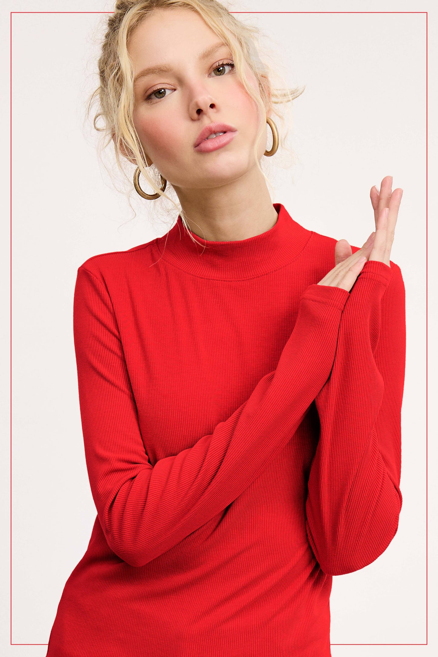 Ribbed Turtleneck MCT7699