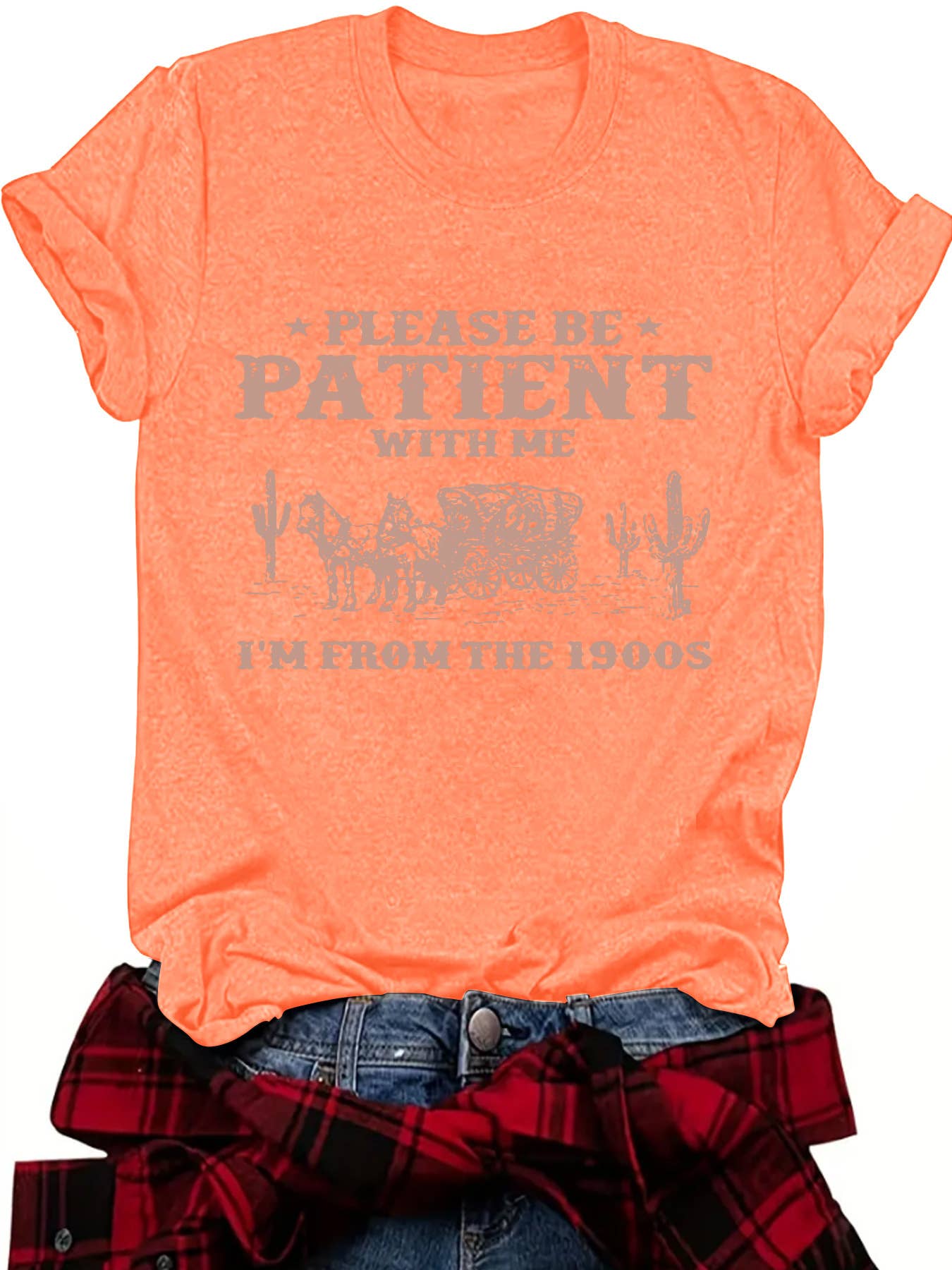Women’s Graphic Tee Please Be Patient RCJY03582