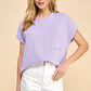 T1641 Solid Ribbed Top With Pockets L1E-T1641