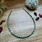 Torpedo choker Sterling Silver Pearls and turquoise choker CHO-NAV-049-TUR