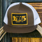 Hats Ball Caps Lazy J Brown White 4’’ Retro 1915