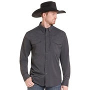 Shirts Men’s Rock&Roll Tek Western Black Long Sleeve BMN2S09641