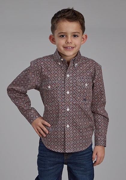 Shirts Boys Roper Long Sleeve Button 3-30-325-6026