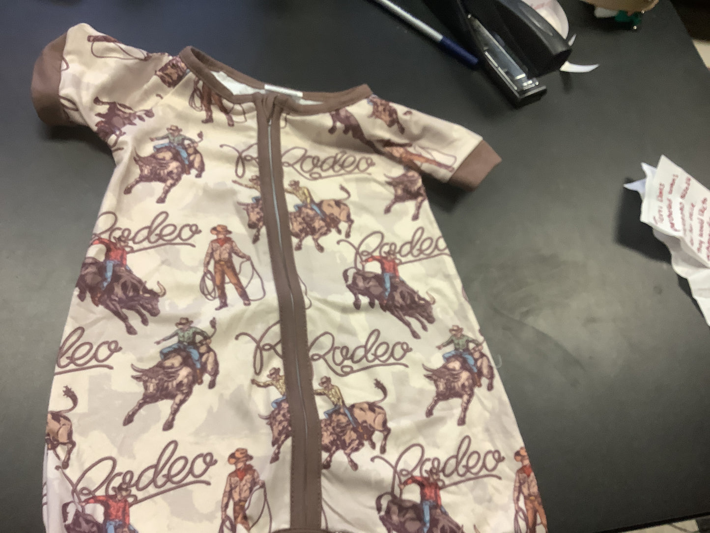 Baby And Toddler Romper Rodeo Western Print SR0856