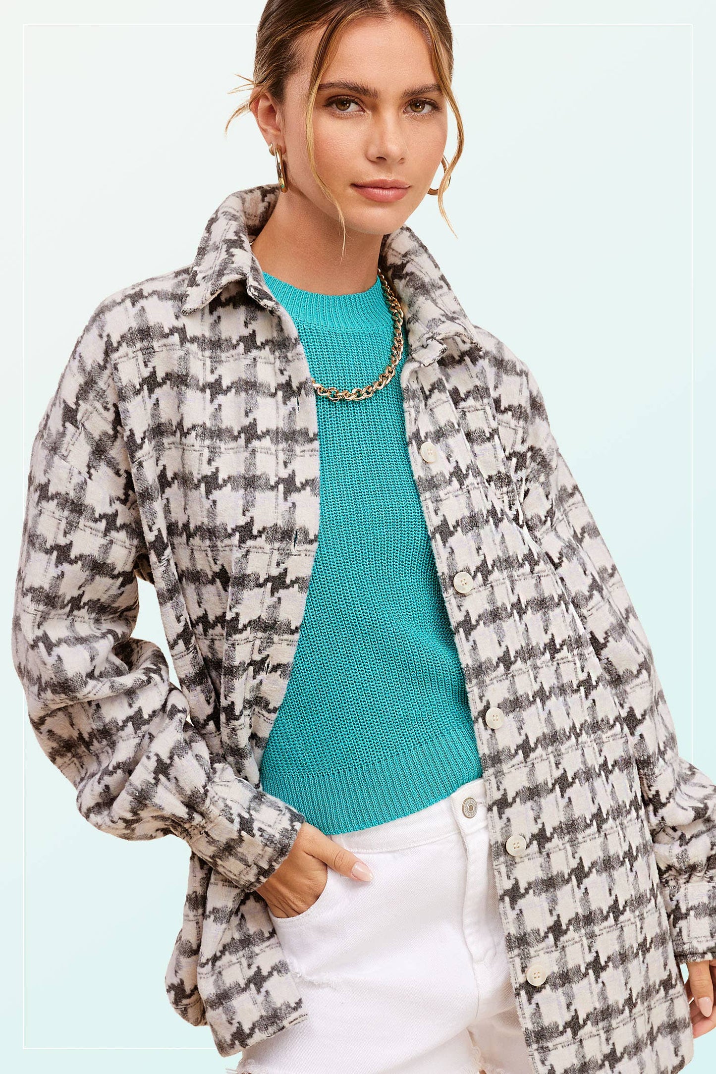 Outerwear Oversized Soft Brushed Shacket JKT1795