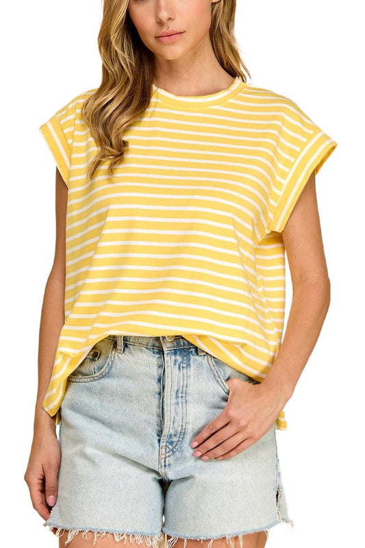 T1592 Striped Top