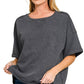 French Terry Acid Washed Tee Shirts 5314A