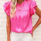 Shirts Women’s Polka Dot Ruffle Blouse RCWJ04176