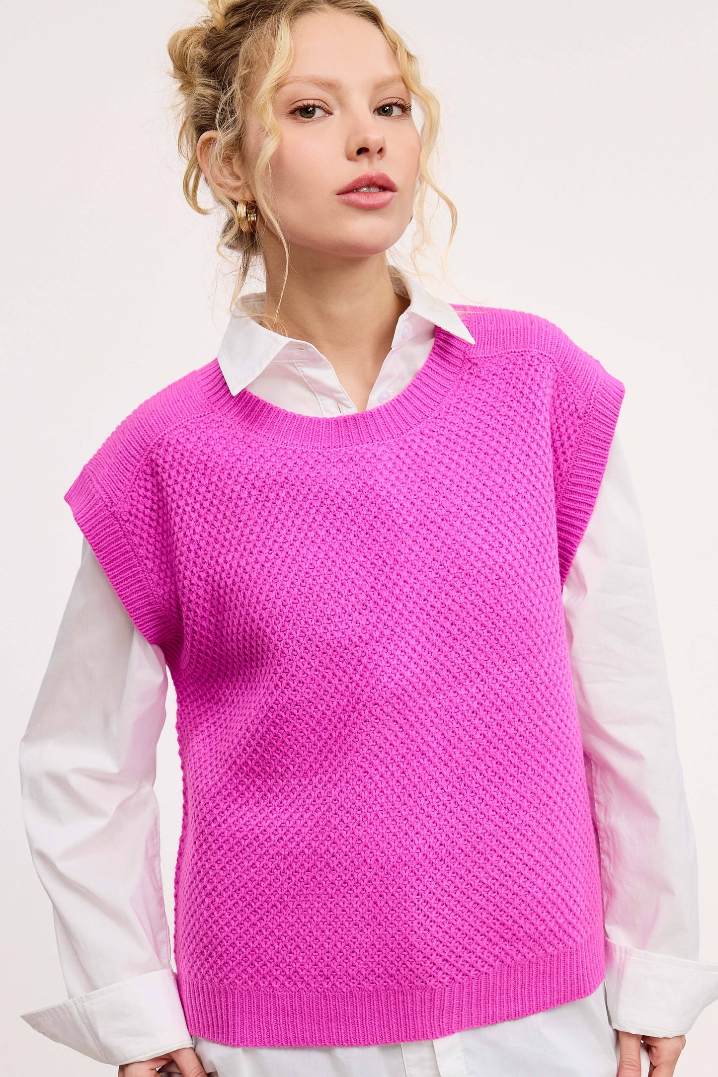 Knit Sweater Vest HDS3602 Outerwear Women’s