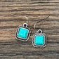 726466-1, 8mm Square Stone Earrings