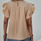 Shirts Women’s Crewneck Loose Lace Ruffle Sleeve RCXL00715
