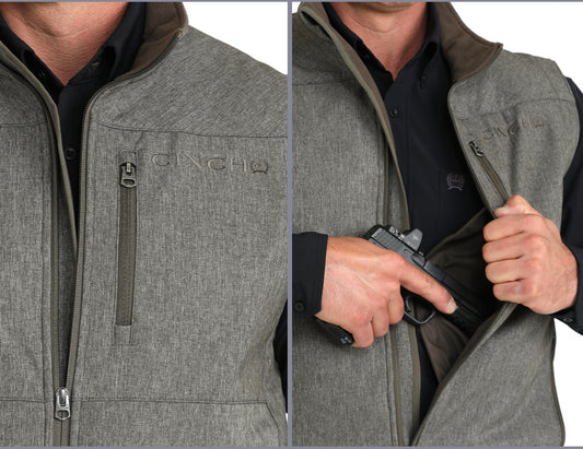 Men’s Cinch Vest Dusty Olive MWV1541011 Outerwear