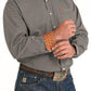 Shirts Mens Cinch Geo Print Long Sleeve Button MTW1105823