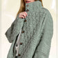 Outerwear Women’s Oversized Soft Quilted Button Down Jacket JKT1787