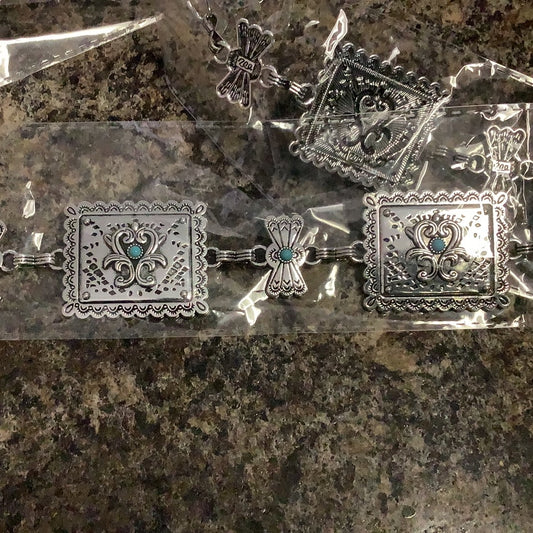 Belts Women’s Wrangler Square Concho Silver Color WGB-1001TQ