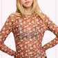JCT7701-Floral Layer Top