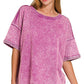French Terry Acid Washed Tee Shirts 5314A