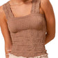 Floral Jacquard Seamless Tank Top JT1276