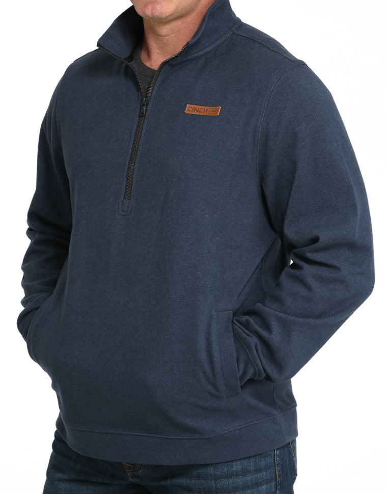 Men’s Pullover Cinch Olive or Navy 1/2 Zip outerwear MWK1913003 and MWK1913004