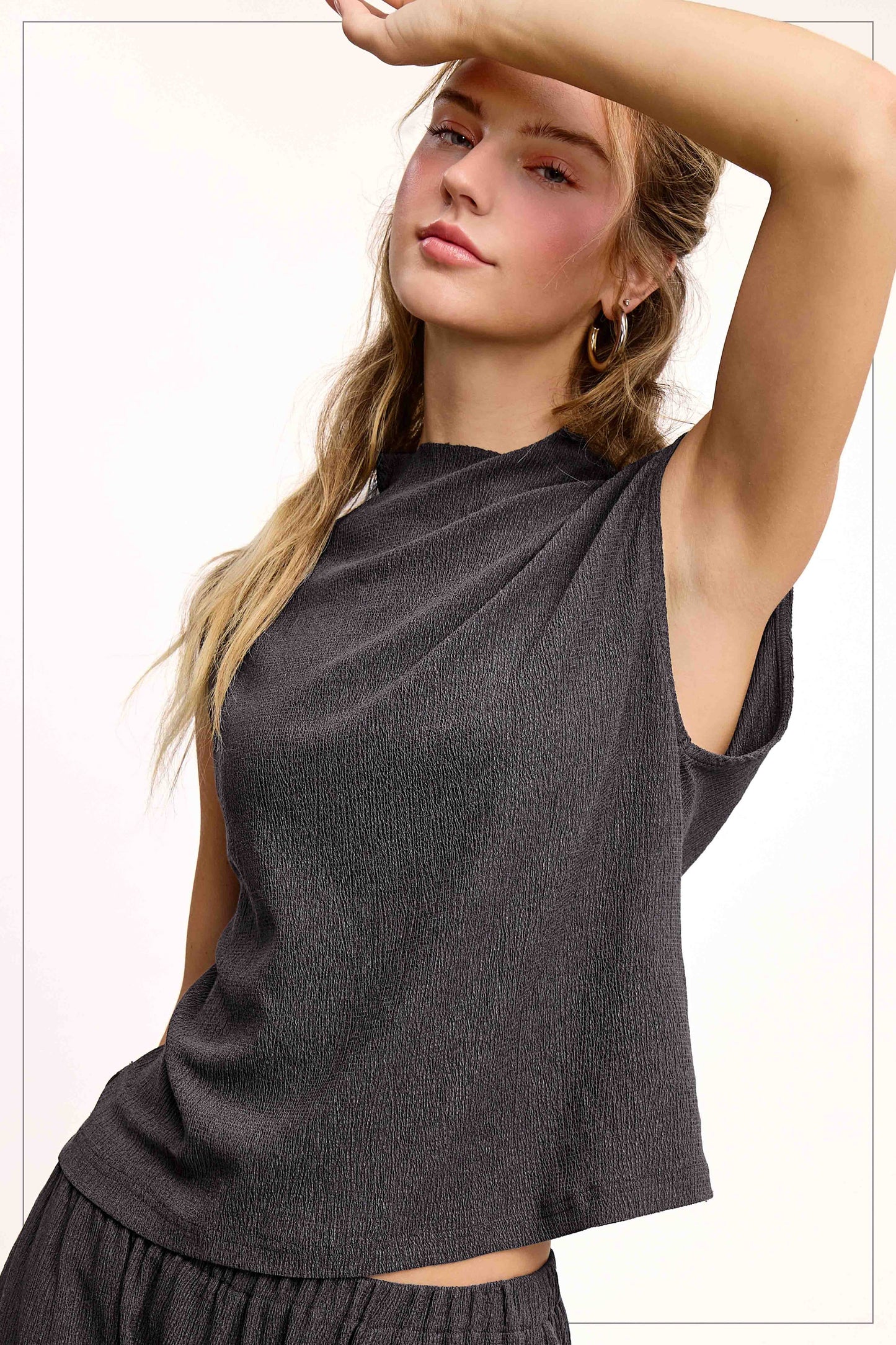 Crinkle Layer Top HCT7705