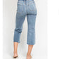 Jeans Women’s Judy Blue High Waisted Destroy Crop Wide Leg 82256