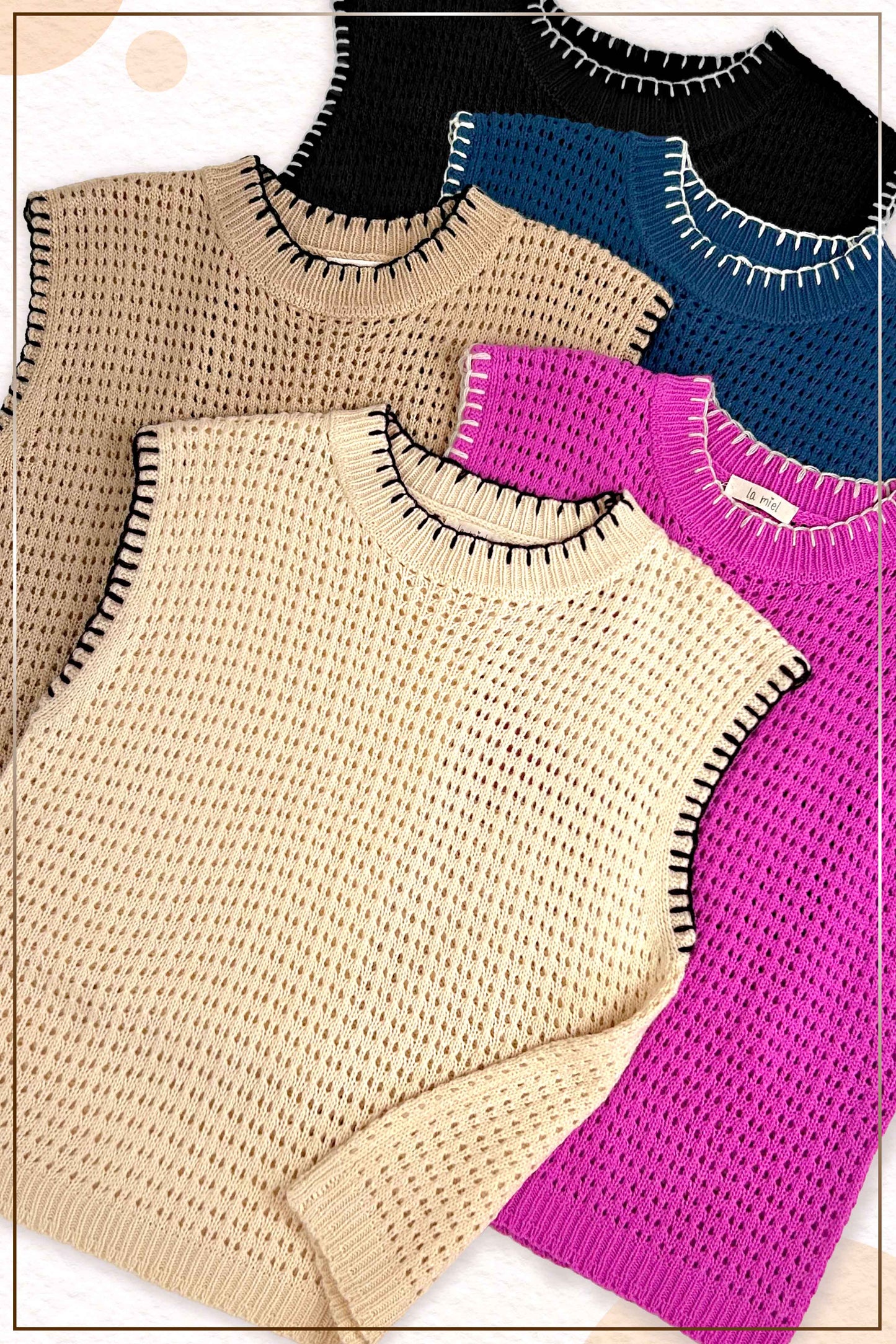 Sweater Vest MDS3597 Outerwear women’s