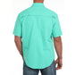 Shirts Men’s Cinch Solid ARENA FLEX Turquoise MTW1723001