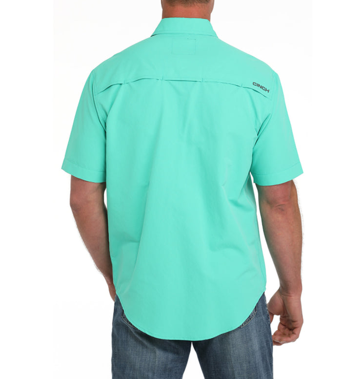 Shirts Men’s Cinch Solid ARENA FLEX Turquoise MTW1723001