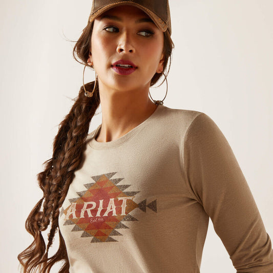 Shirt Women’s Ariat Southwest Logo Long Sleeve 10047916